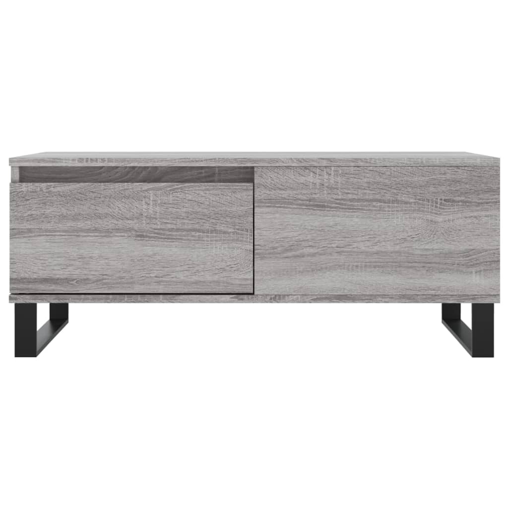 Τραπεζάκι Σαλονιού Γκρι Sonoma 90x50x36,5εκ. Επεξεργασμένο Ξύλο