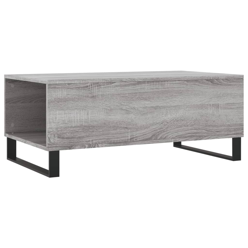 Τραπεζάκι Σαλονιού Γκρι Sonoma 90x50x36,5εκ. Επεξεργασμένο Ξύλο