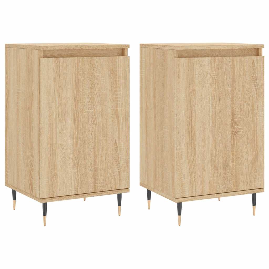 Ντουλάπια 2 τεμ. Sonoma Δρυς 40x35x70 εκ. Επεξεργασμένο Ξύλο - Pakobazaar