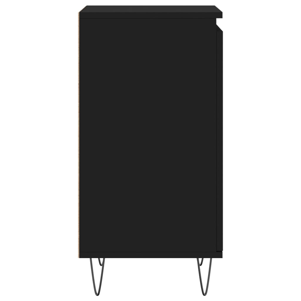 Ντουλάπια 2 τεμ. Μαύρα 40 x 35 x 70 εκ. από Επεξεργασμένο Ξύλο