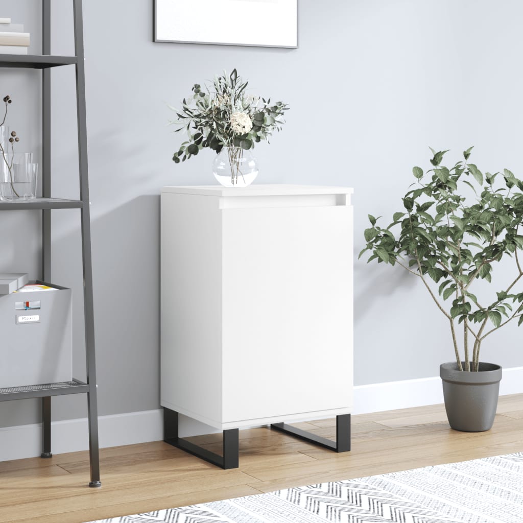 Συρταριέρα Λευκή 40 x 35 x 70 εκ. από Επεξεργασμένο Ξύλο