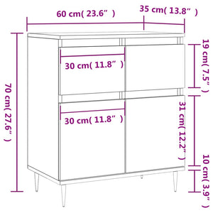 Συρταριέρα Sonoma Δρυς 60x35x70 εκ. Επεξεργασμένο Ξύλο - Pakobazaar