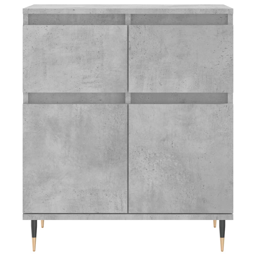 Ντουλάπι Γκρι Σκυροδέματος 60x35x70 εκ. Επεξεργασμένο Ξύλο