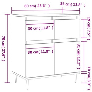 Ντουλάπι Καπνιστή Δρυς 60x35x70 εκ. από Επεξεργασμένο Ξύλο