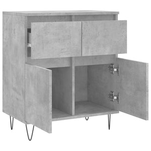 Ντουλάπι Γκρι Σκυροδέματος 60x35x70 εκ. Επεξεργασμένο Ξύλο