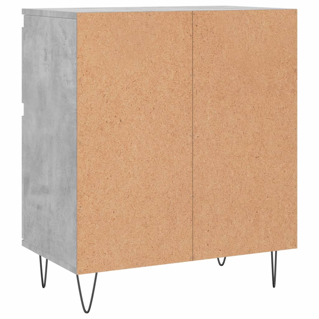 Ντουλάπι Γκρι Σκυροδέματος 60x35x70 εκ. Επεξεργασμένο Ξύλο