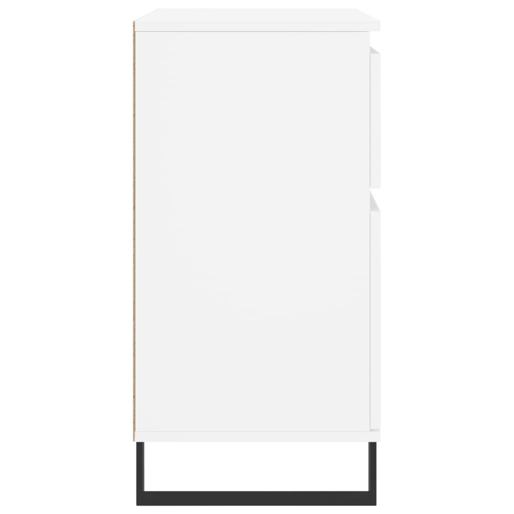 Συρταριέρα Λευκή 60 x 35 x 70 εκ. από Επεξεργασμένο Ξύλο