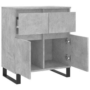 Ντουλάπι Γκρι Σκυροδέματος 60x35x70 εκ. Επεξεργασμένο Ξύλο