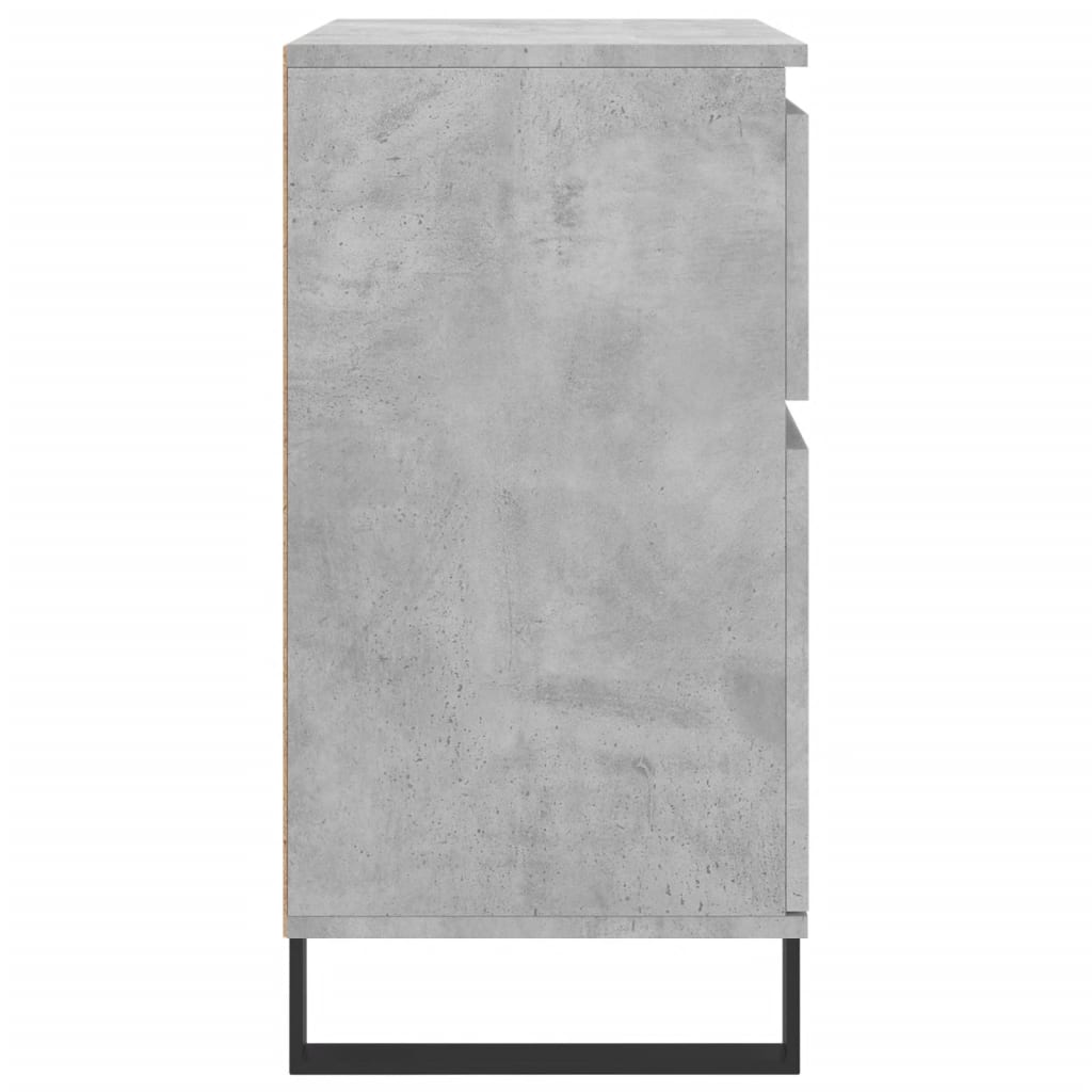 Ντουλάπι Γκρι Σκυροδέματος 60x35x70 εκ. Επεξεργασμένο Ξύλο