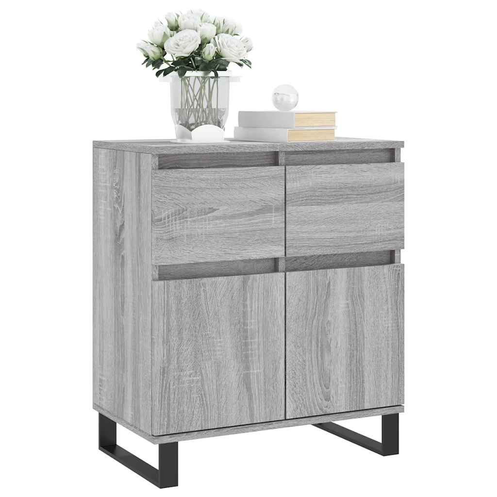 Ντουλάπι Γκρι Sonoma 60x35x70 εκ. από Επεξεργασμένο Ξύλο - Pakobazaar