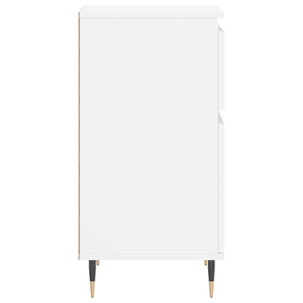 Ντουλάπια 2 τεμ. Λευκά 40 x 35 x 70 εκ. από Επεξεργασμένο Ξύλο