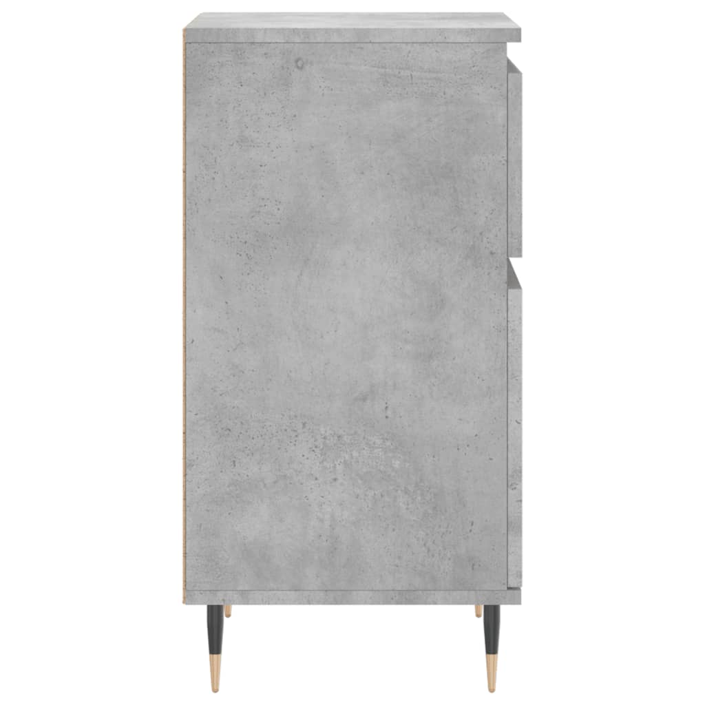 Ντουλάπια 2 τεμ. Γκρι Σκυροδ. 40x35x70 εκ. Επεξεργασμένο Ξύλο