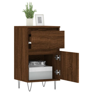 Ντουλάπια 2 τεμ. Καφέ Δρυς 40x35x70 εκ. από Επεξεργασμένο Ξύλο