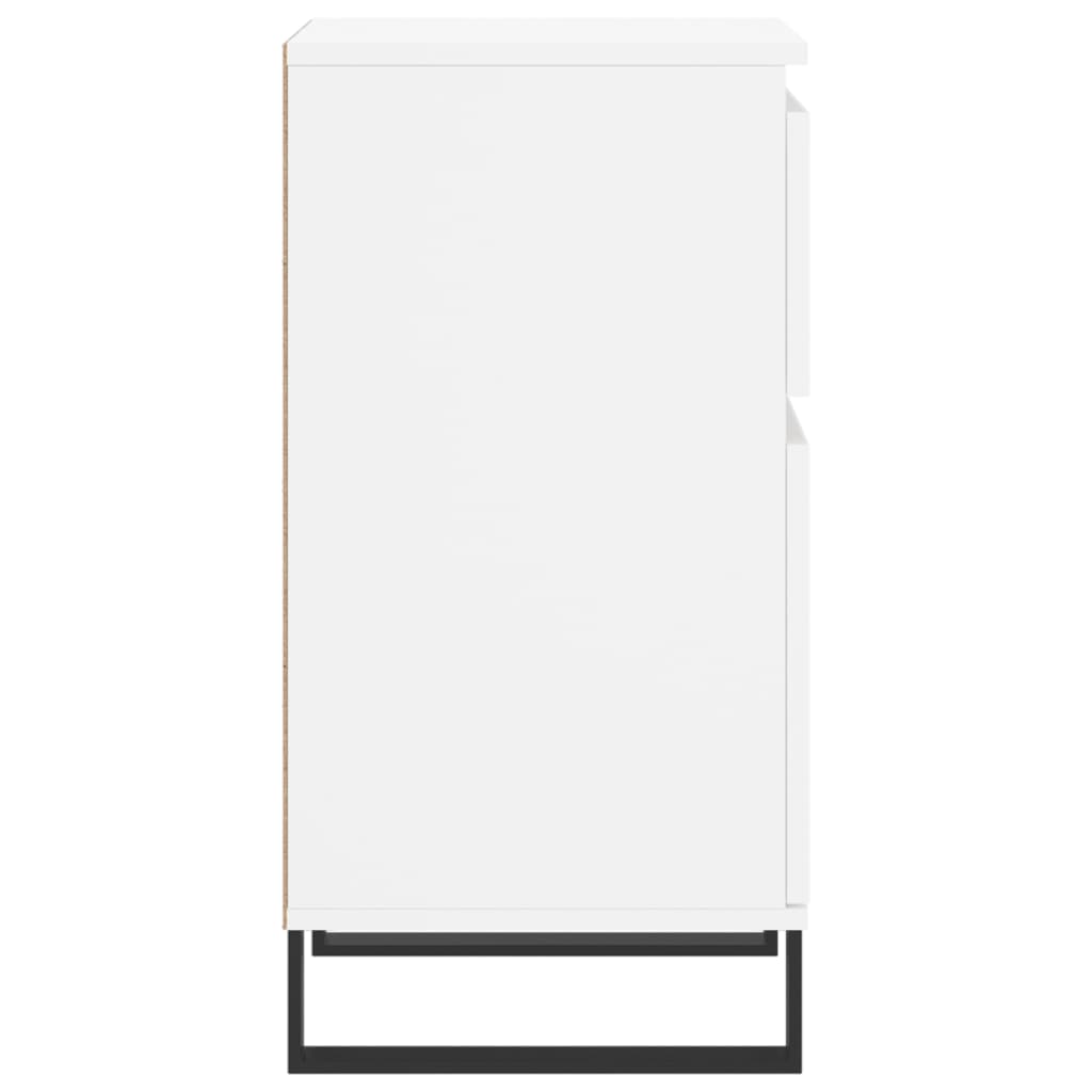 Συρταριέρα Λευκή 40 x 35 x 70 εκ. από Επεξεργασμένο Ξύλο