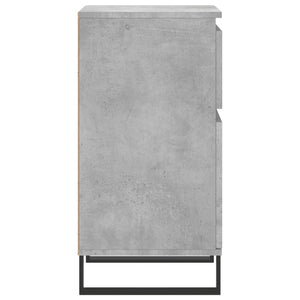 Ντουλάπια 2 τεμ. Γκρι Σκυροδ. 40x35x70 εκ. Επεξεργασμένο Ξύλο