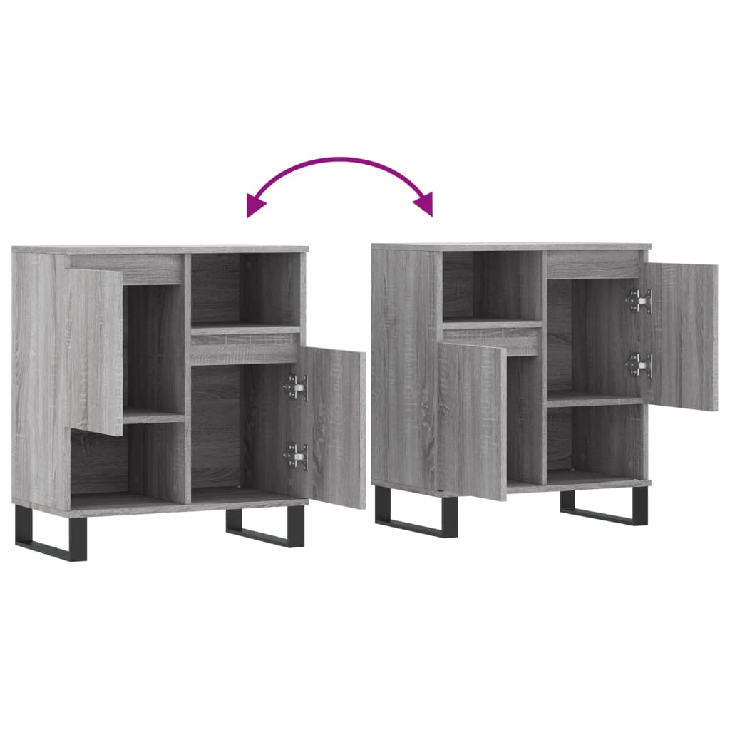 Ντουλάπι Γκρι Sonoma 60x35x70 εκ. από Επεξεργασμένο Ξύλο