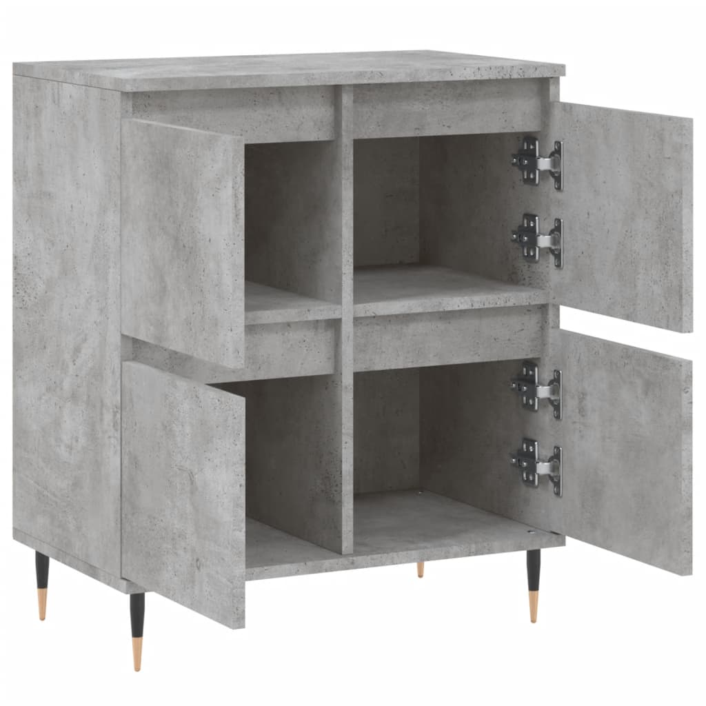 Ντουλάπι Γκρι Σκυροδέματος 60x35x70 εκ. Επεξεργασμένο Ξύλο - Pakobazaar
