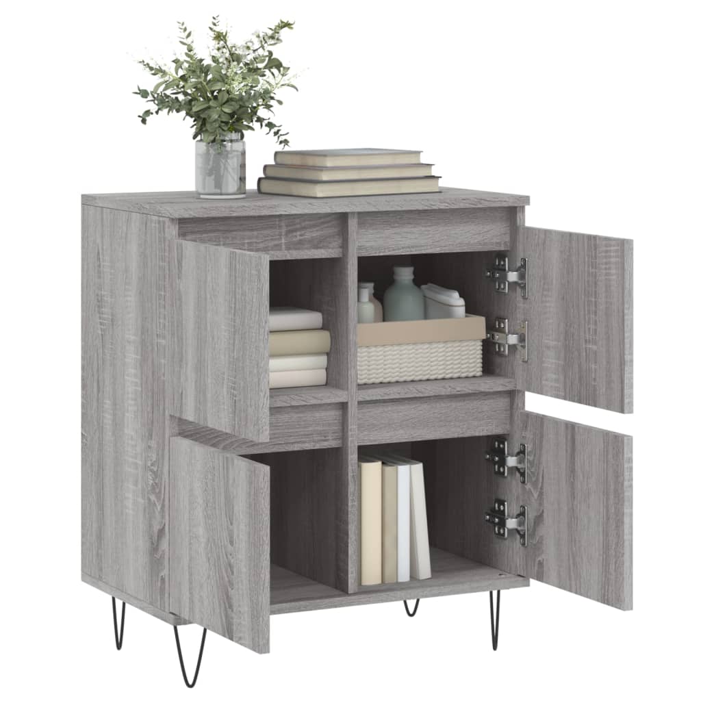 Ντουλάπι Γκρι Sonoma 60x35x70 εκ. από Επεξεργασμένο Ξύλο