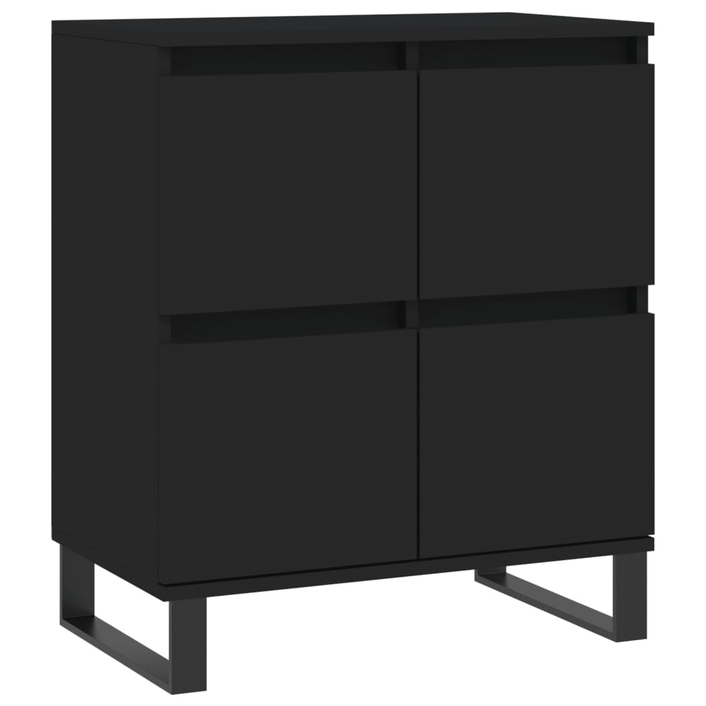 Ντουλάπι Μαύρο 60x35x70 εκ. από Επεξεργασμένο Ξύλο