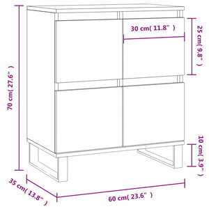 Συρταριέρα Sonoma Δρυς 60x35x70 εκ. Επεξεργασμένο Ξύλο