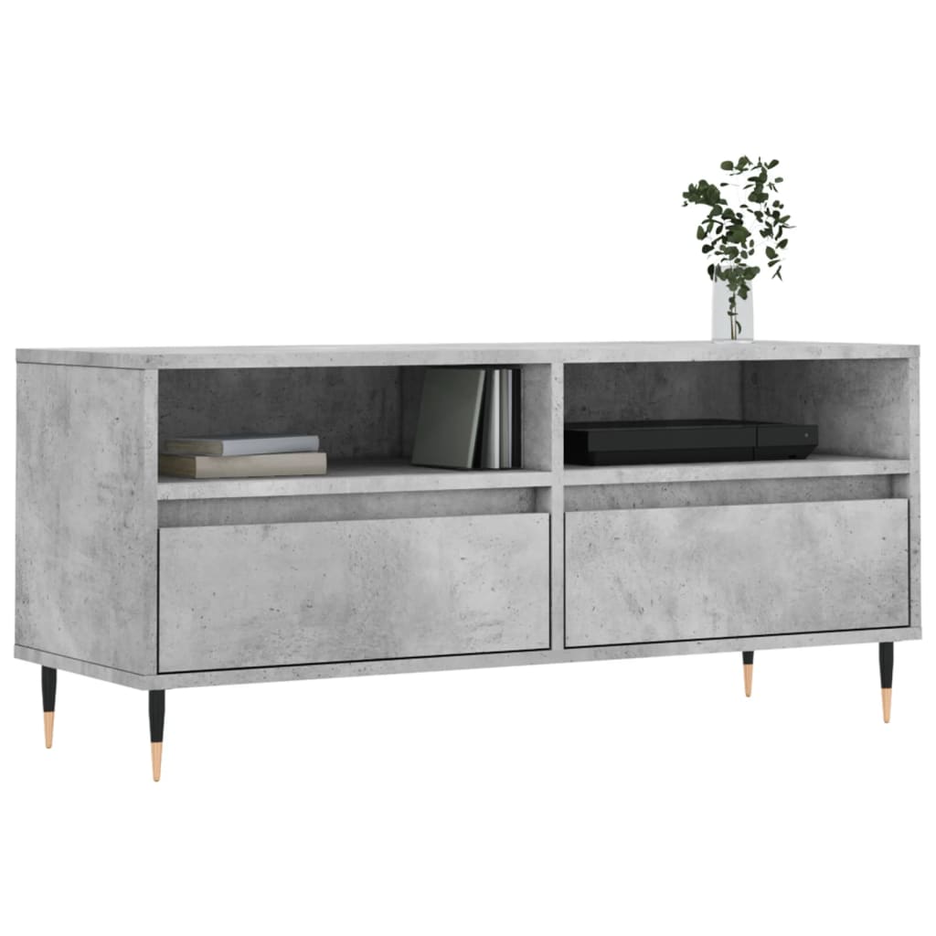 Έπιπλο Τηλεόρασης Γκρι Σκυρ. 100 x 34,5 x 44,5 εκ. Επεξ. Ξύλο - Pakobazaar