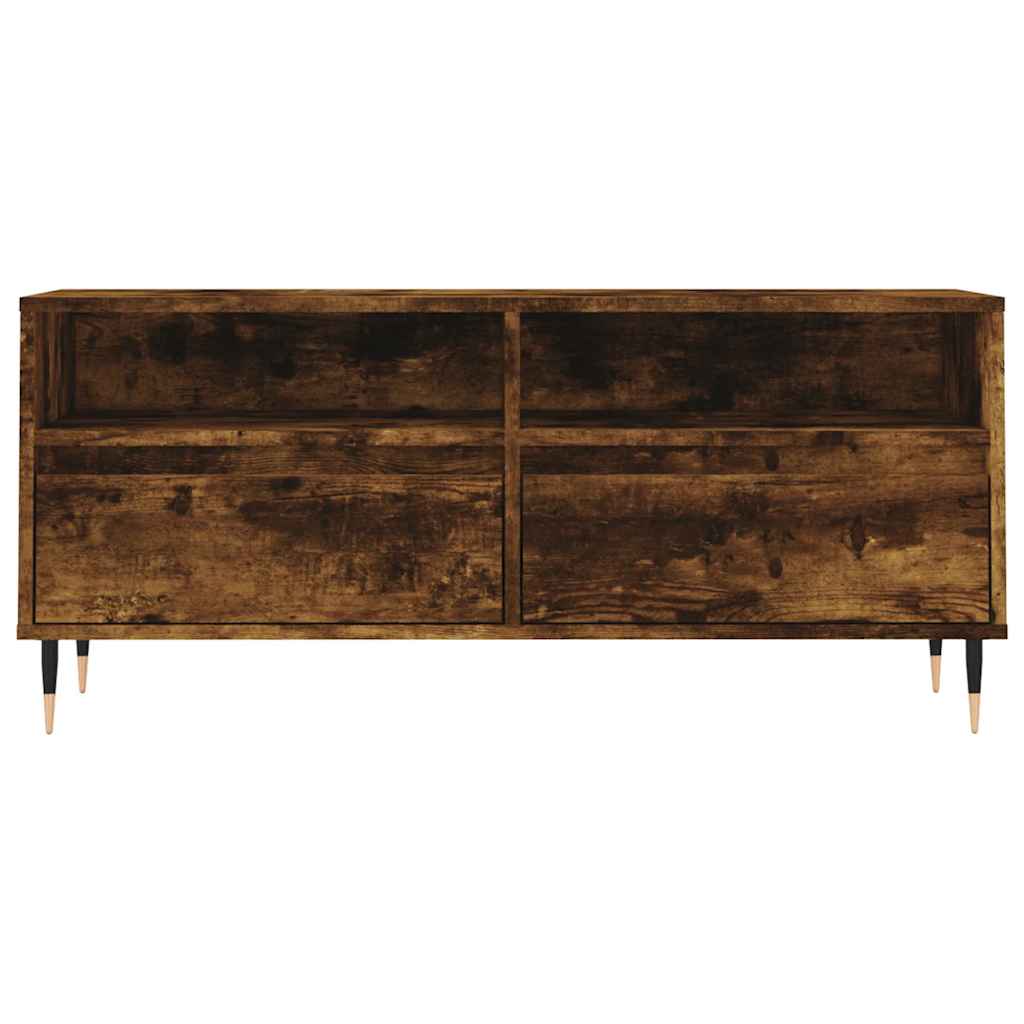 Έπιπλο Τηλεόρασης Καπνιστή Δρυς 100x34,5x44,5 εκ. Επεξ. Ξύλο