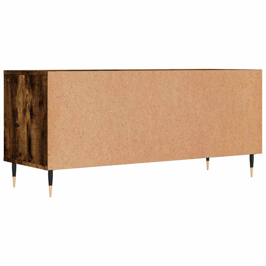Έπιπλο Τηλεόρασης Καπνιστή Δρυς 100x34,5x44,5 εκ. Επεξ. Ξύλο