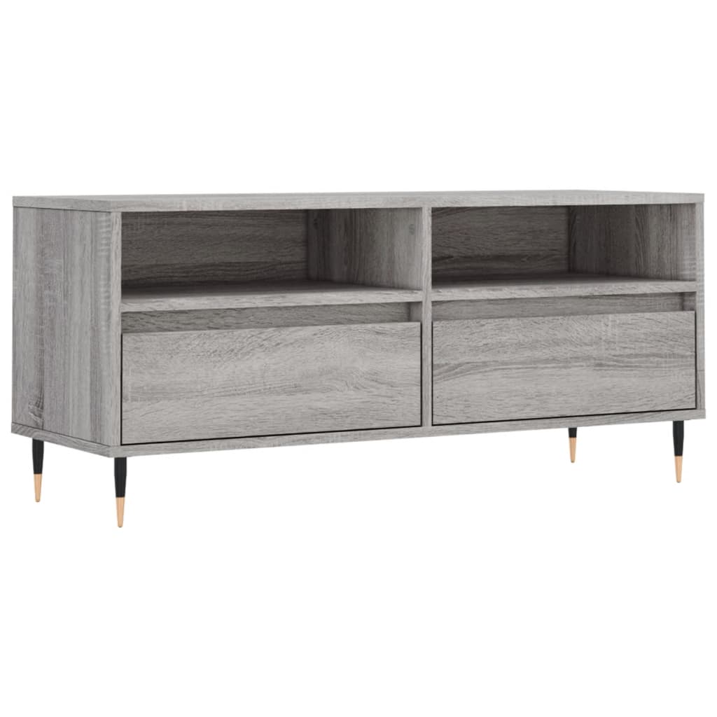 Έπιπλο Τηλεόρασης Γκρι Sonoma 100x34,5x44,5 εκ. Επεξεργ. Ξύλο