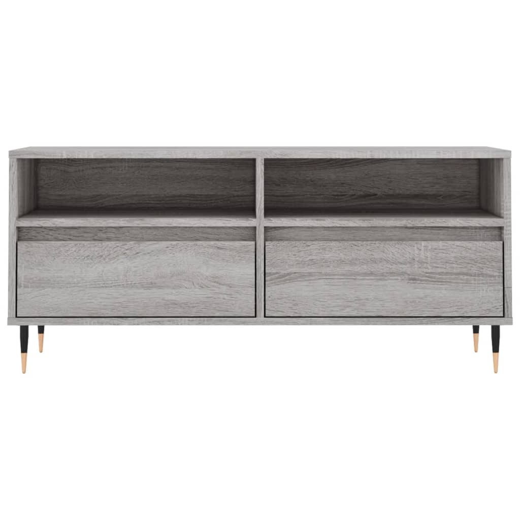 Έπιπλο Τηλεόρασης Γκρι Sonoma 100x34,5x44,5 εκ. Επεξεργ. Ξύλο