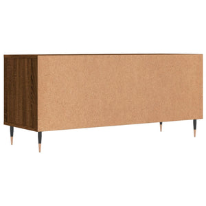 Έπιπλο Τηλεόρασης Καφέ Δρυς 100x34,5x44,5 εκ. Επεξεργ. Ξύλο