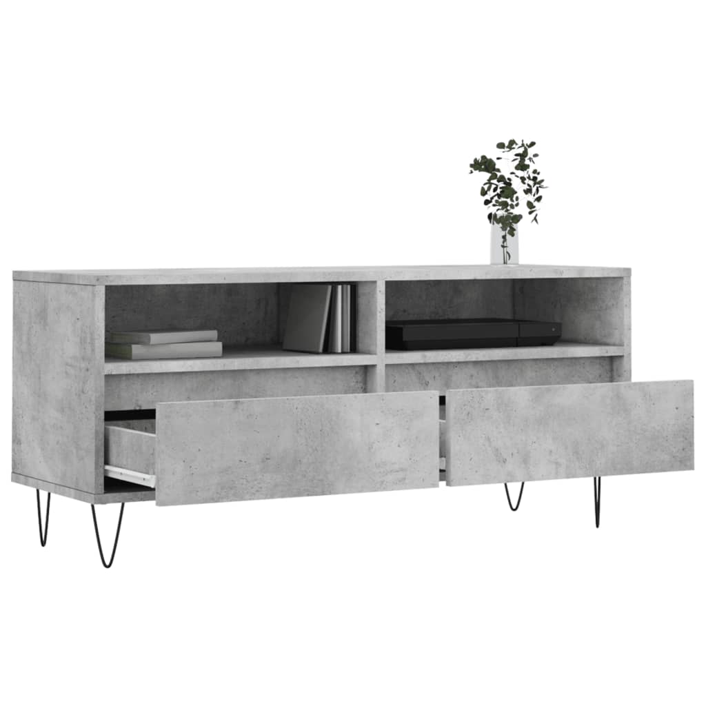 Έπιπλο Τηλεόρασης Γκρι Σκυρ. 100 x 34,5 x 44,5 εκ. Επεξ. Ξύλο