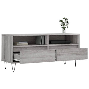 Έπιπλο Τηλεόρασης Γκρι Sonoma 100x34,5x44,5 εκ. Επεξεργ. Ξύλο - Pakobazaar