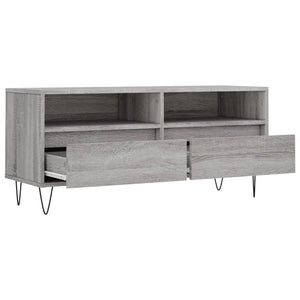 Έπιπλο Τηλεόρασης Γκρι Sonoma 100x34,5x44,5 εκ. Επεξεργ. Ξύλο - Pakobazaar