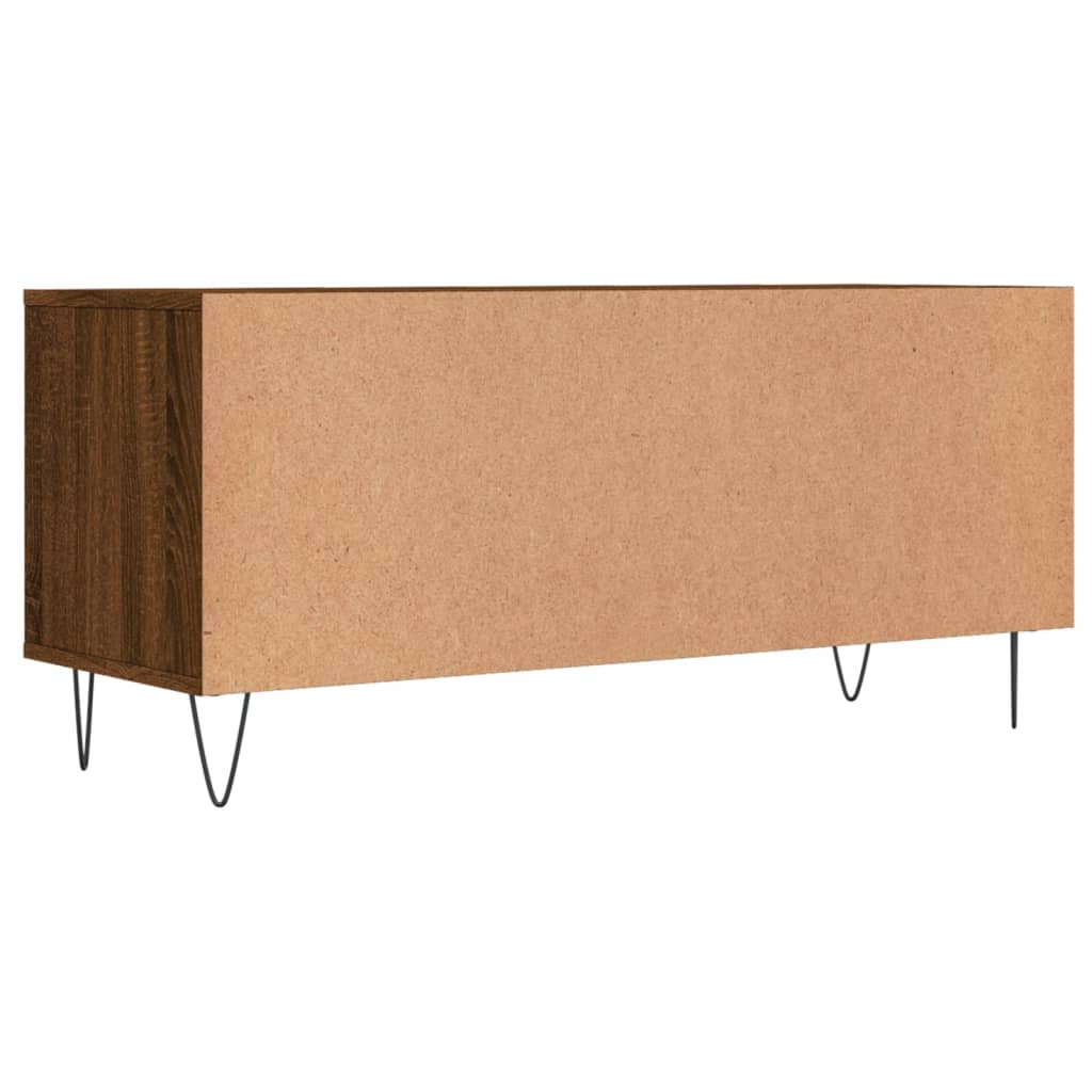 Έπιπλο Τηλεόρασης Καφέ Δρυς 100x34,5x44,5 εκ. Επεξεργ. Ξύλο