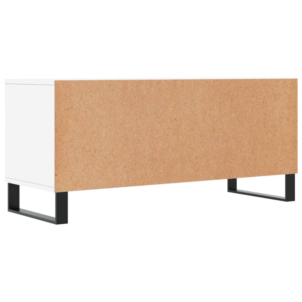 Έπιπλο Τηλεόρασης Λευκό 100x34,5x44,5 εκ. Επεξεργασμένο Ξύλο - Pakobazaar