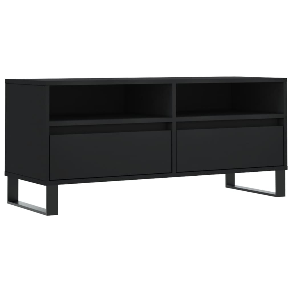 Έπιπλο Τηλεόρασης Μαύρο 100x34,5x44,5 εκ. Επεξεργ. Ξύλο