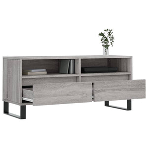 Έπιπλο Τηλεόρασης Γκρι Sonoma 100x34,5x44,5 εκ. Επεξεργ. Ξύλο