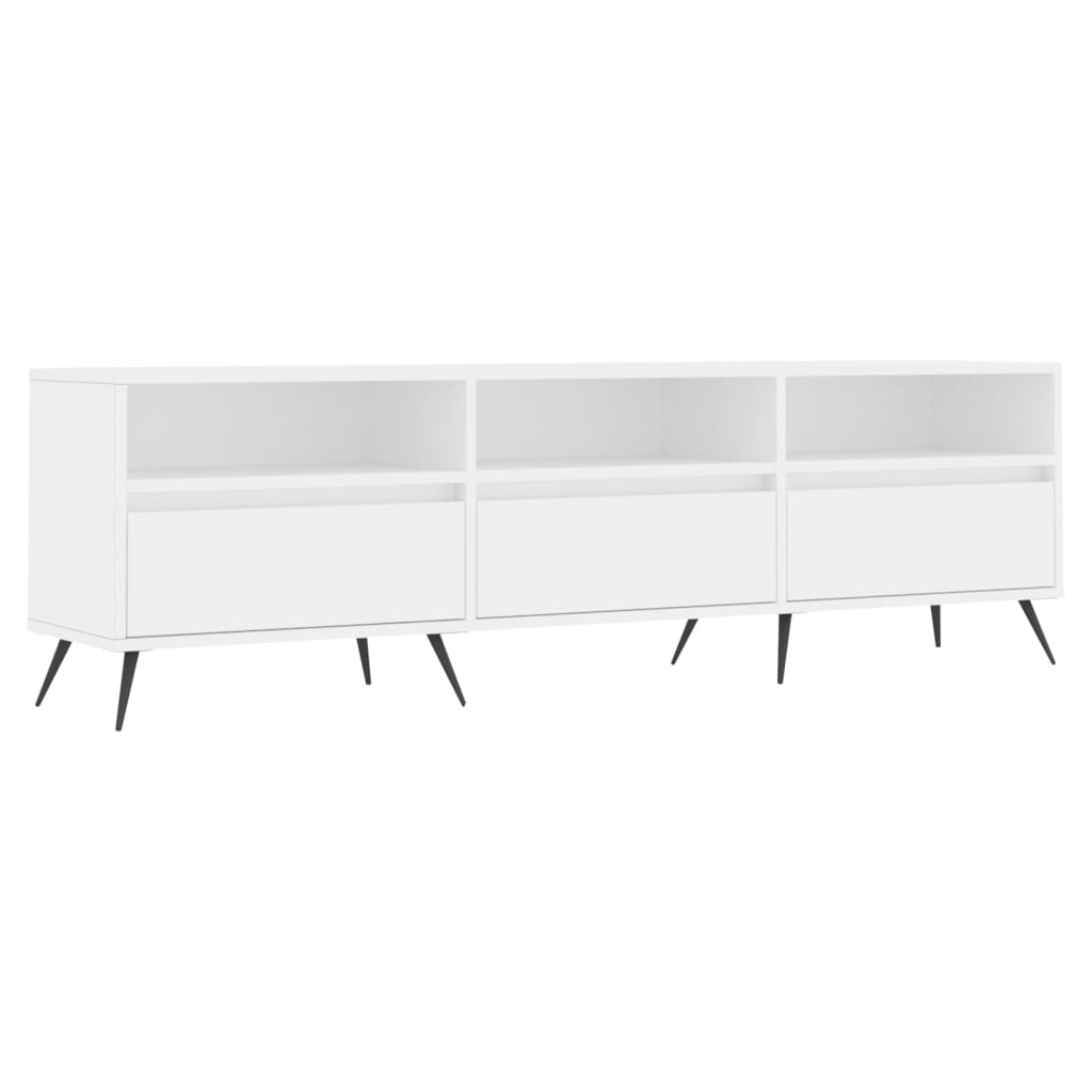 Έπιπλο Τηλεόρασης Λευκό 150x30x44,5 εκ. Επεξεργασμένο Ξύλο