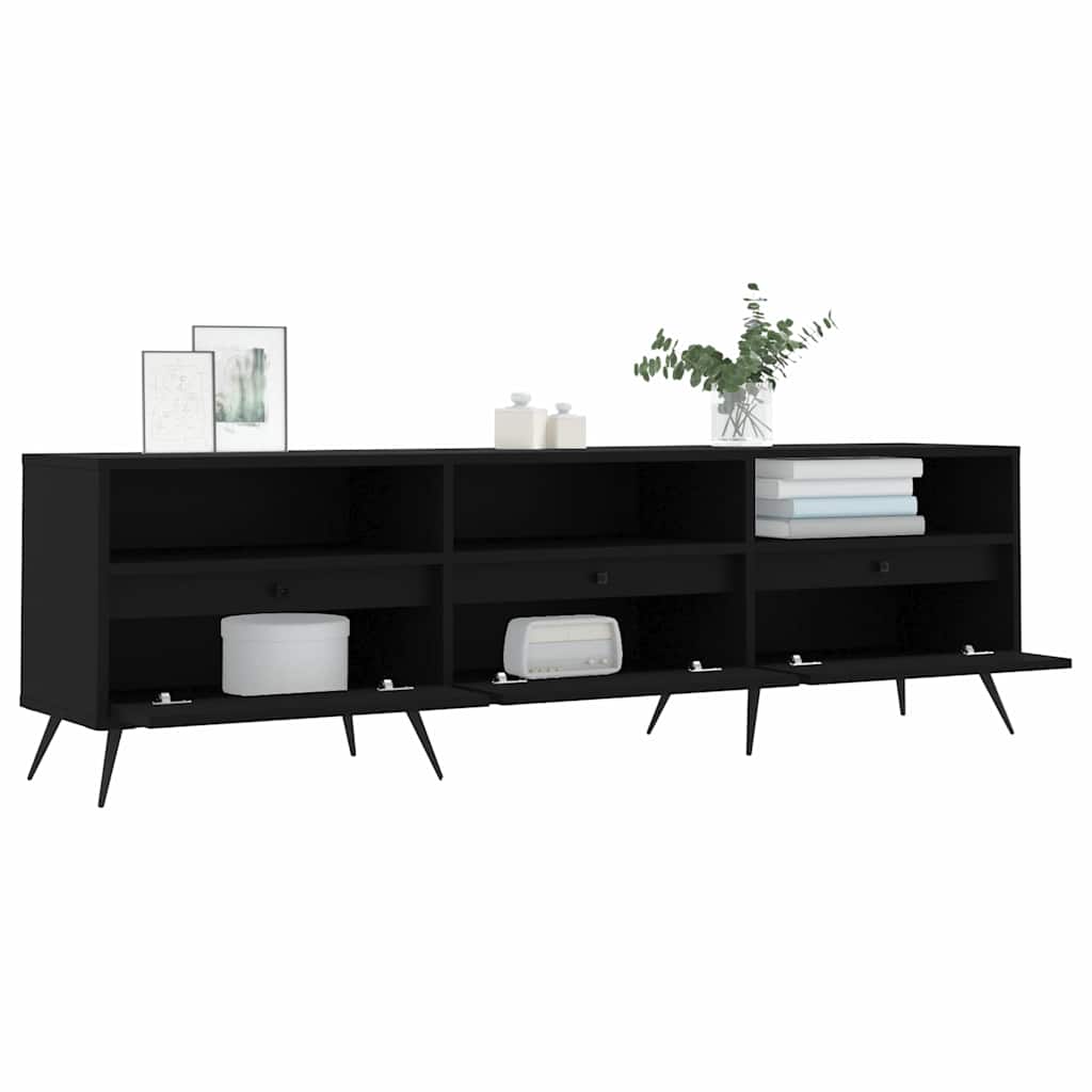 Έπιπλο Τηλεόρασης Μαύρο 150x30x44,5 εκ. Επεξεργασμένο Ξύλο - Pakobazaar