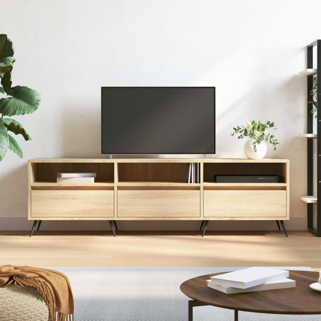 Έπιπλο Τηλεόρασης Sonoma Δρυς 150x30x44,5 εκ. Επεξ. Ξύλο - Pakobazaar