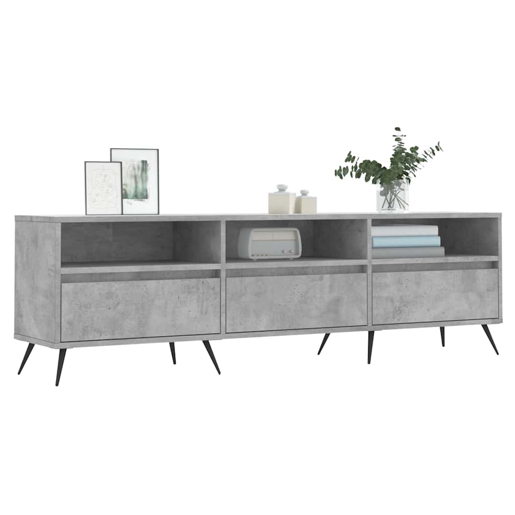 Έπιπλο Τηλεόρασης Γκρι Σκυρ. 150x30x44,5 εκ. Επεξ. Ξύλο - Pakobazaar
