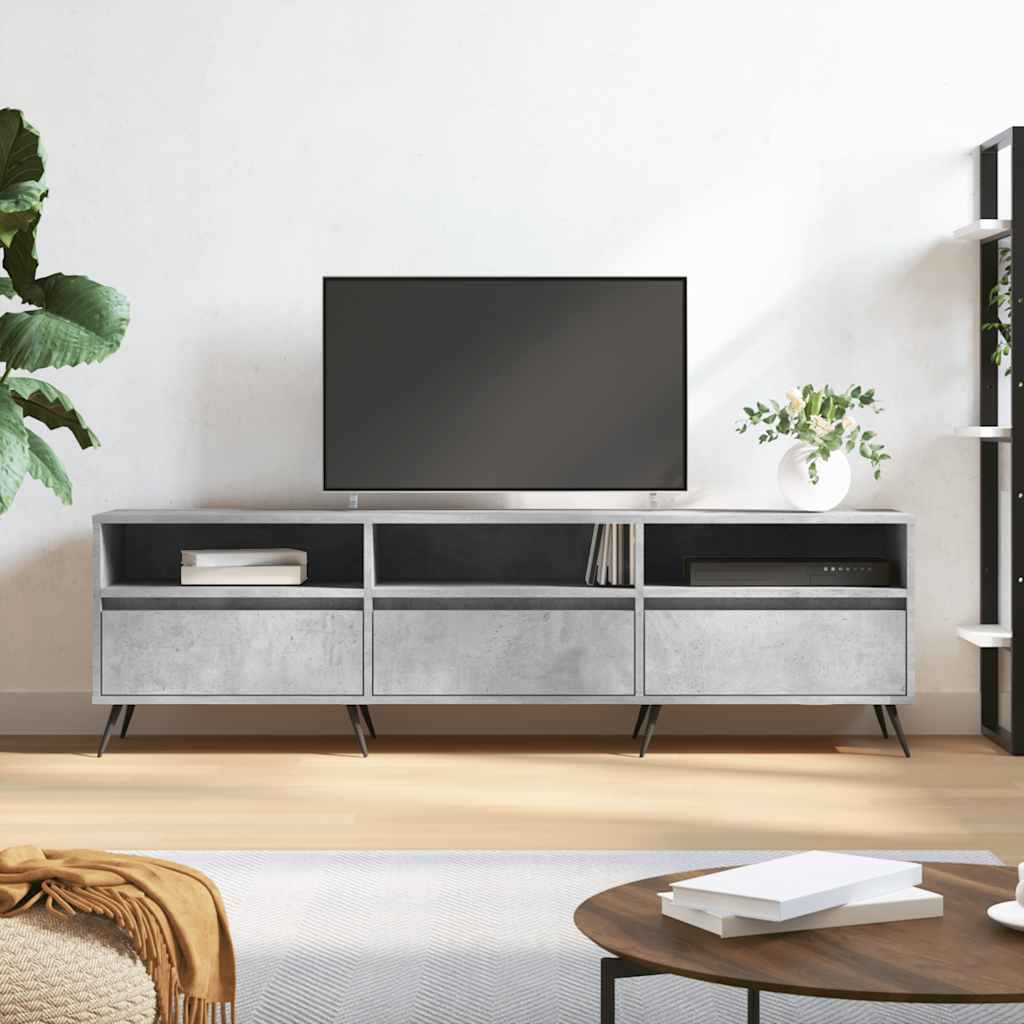 Έπιπλο Τηλεόρασης Γκρι Σκυρ. 150x30x44,5 εκ. Επεξ. Ξύλο - Pakobazaar