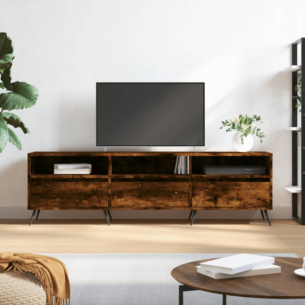 Έπιπλο Τηλεόρασης Καπνιστή Δρυς 150x30x44,5 εκ. Επεξ. Ξύλο - Pakobazaar