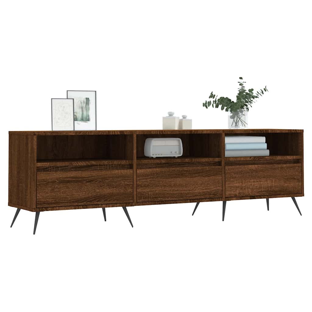 Έπιπλο Τηλεόρασης Καφέ Δρυς 150x30x44,5 εκ. Επεξεργασμένο Ξύλο