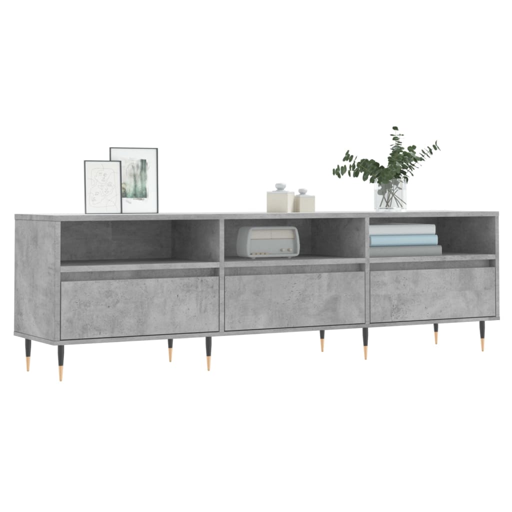Έπιπλο Τηλεόρασης Γκρι Σκυρ. 150x30x44,5 εκ. Επεξ. Ξύλο - Pakobazaar