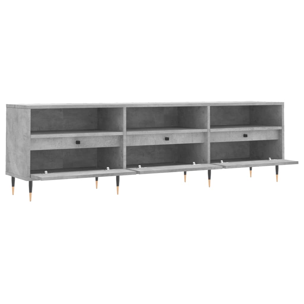 Έπιπλο Τηλεόρασης Γκρι Σκυρ. 150x30x44,5 εκ. Επεξ. Ξύλο - Pakobazaar