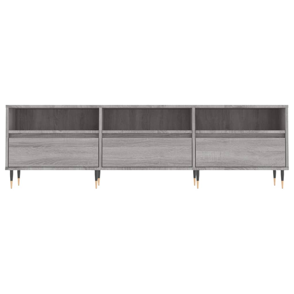 Έπιπλο Τηλεόρασης Γκρι Sonoma 150x30x44,5 εκ. από Επεξεργ. Ξύλο