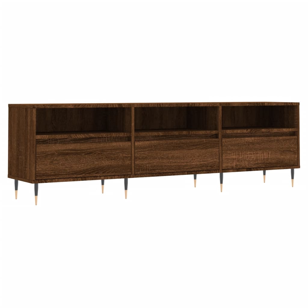 Έπιπλο Τηλεόρασης Καφέ Δρυς 150x30x44,5 εκ. Επεξεργασμένο Ξύλο