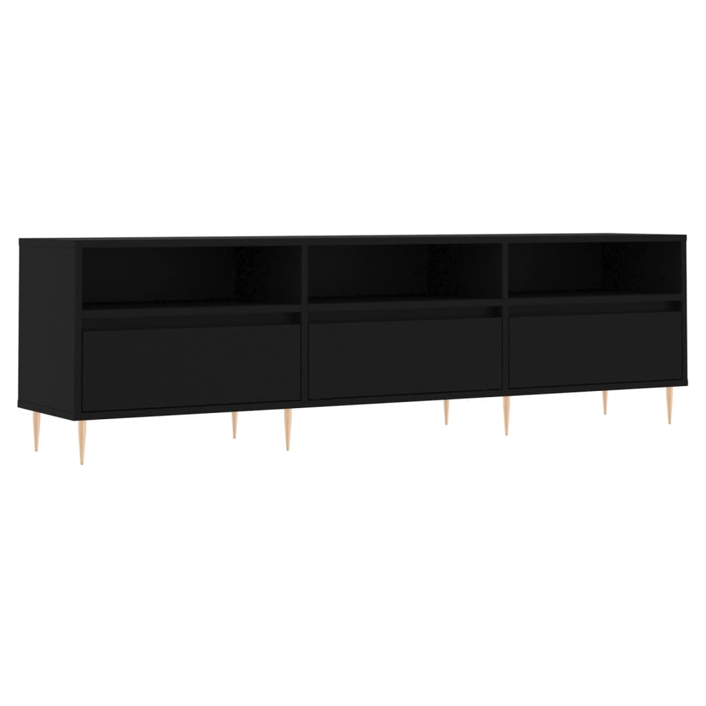 Έπιπλο Τηλεόρασης Μαύρο 150x30x44,5 εκ. Επεξεργασμένο Ξύλο