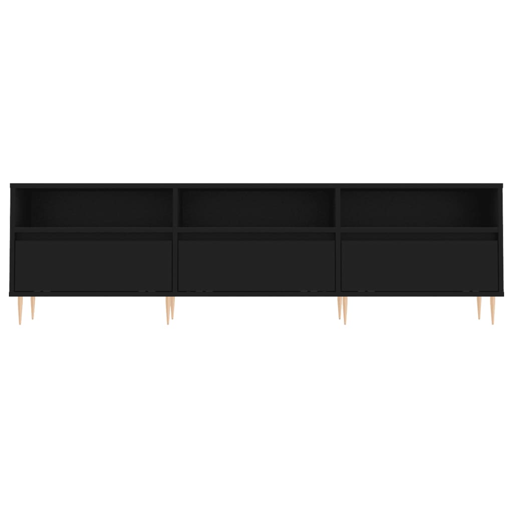 Έπιπλο Τηλεόρασης Μαύρο 150x30x44,5 εκ. Επεξεργασμένο Ξύλο